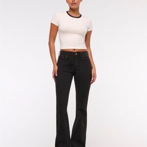 Mid Rise Bootcut Abercrombie Black Jeans. Brand New with Tags.